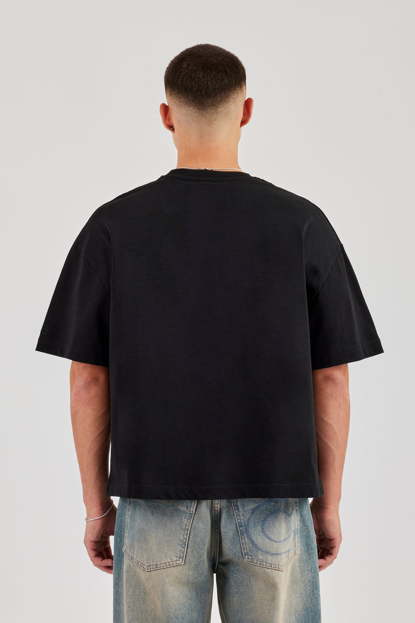 Cernucci Plate Boxy T-Shirt - Black